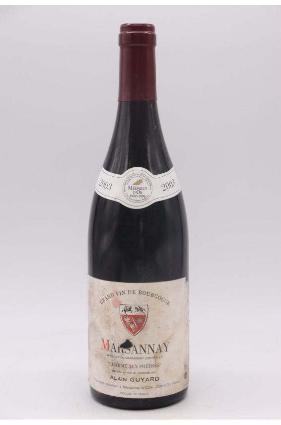 Alain Guyard Marsannay Charme aux Prêtres 2003