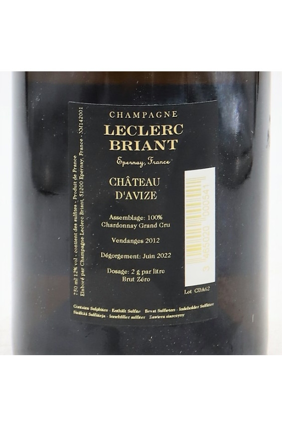 Leclerc Briant Château d'Avize 2012