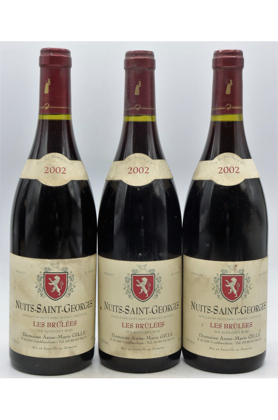 Anne Marie Gille Nuits Saint Georges Les Brûlées 2002