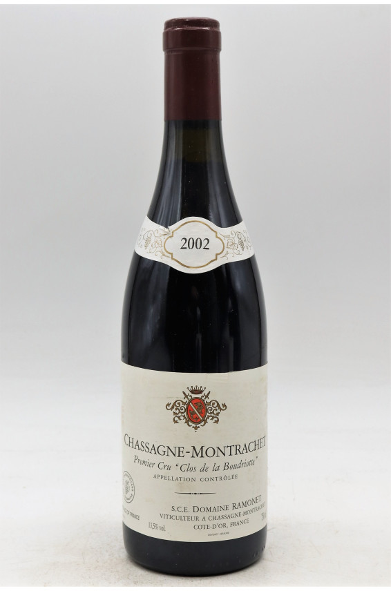 Ramonet Chassagne Montrachet 1er cru Clos de la Boudriotte 2002 rouge