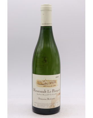 Jean Marc Roulot Meursault 1er cru Porusot 2007 -5% DISCOUNT !