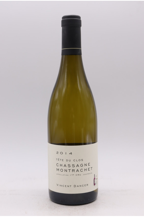 Vincent Dancer Chassagne Montrachet 1er cru Tête du Clos 2014