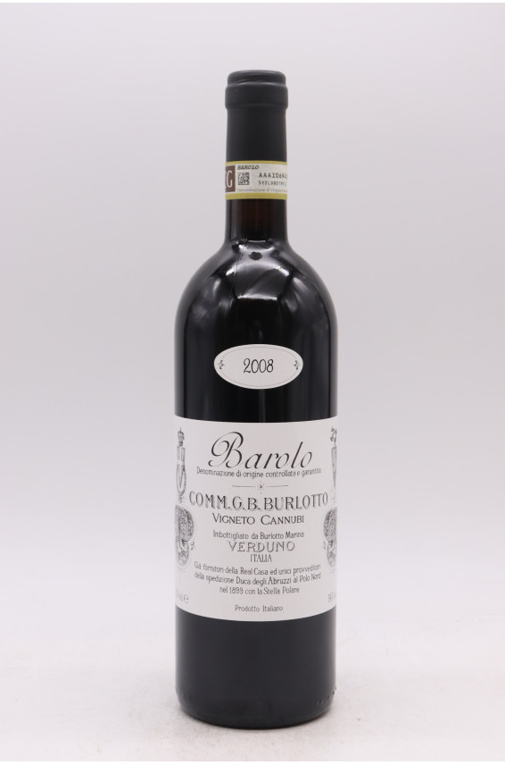 Comm G B Burlotto Barolo Cannubi 2008