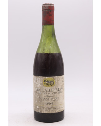La Pousse d'Or Volnay 1er cru Les Caillerets Clos des 60 Ouvrées Monopole 1964 -50% DISCOUNT !