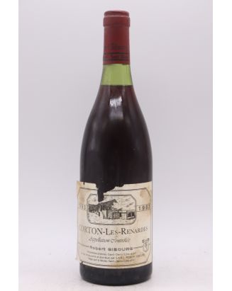 Robert Gibourg Corton Les Renardes 1983 -10% DISCOUNT !