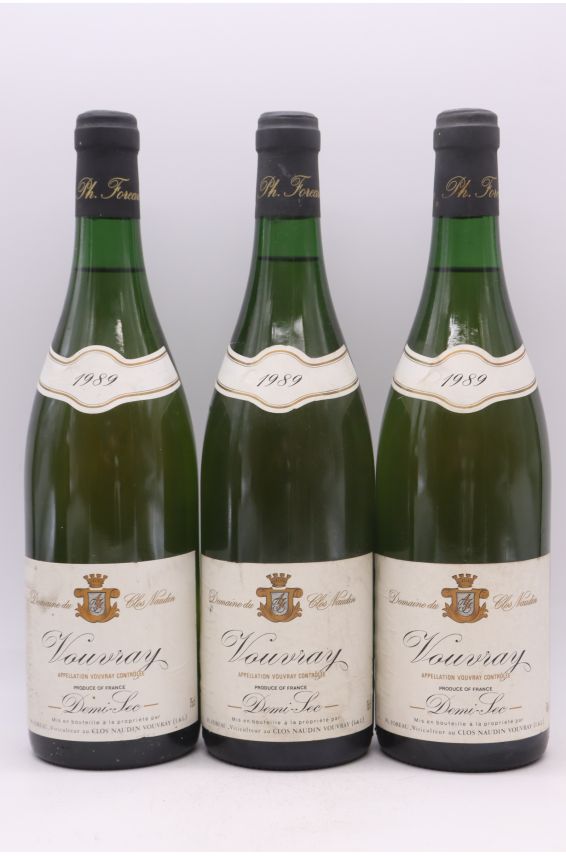 Foreau Vouvray Demi Sec 1989