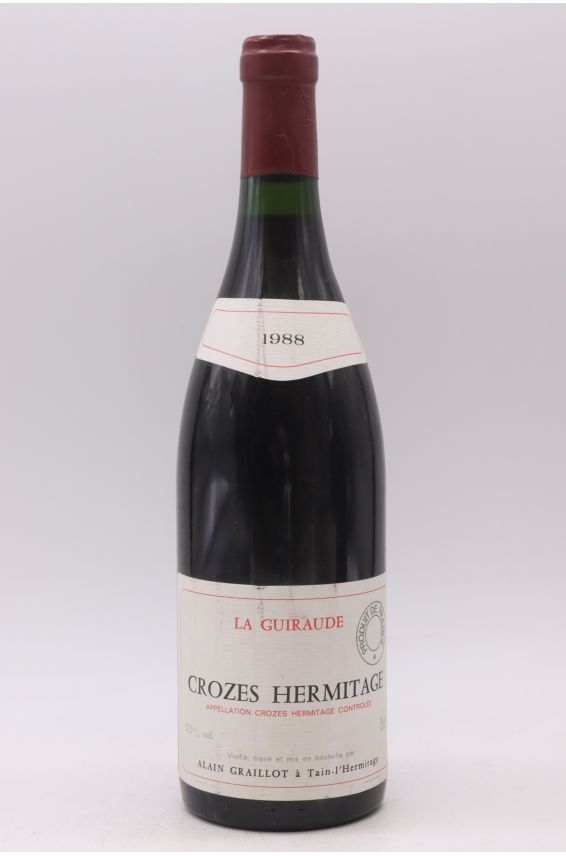 Alain Graillot Crozes Hermitage La Guiraude 1988