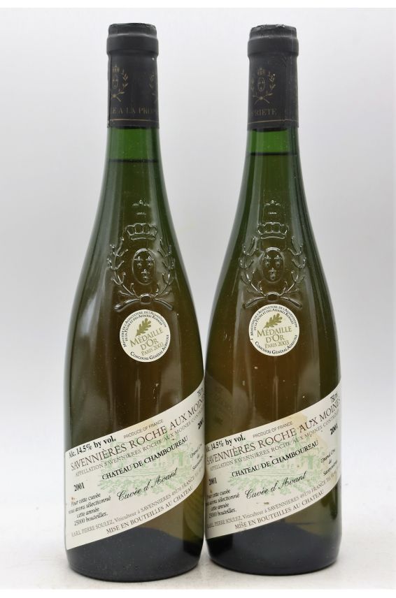 Château de Chamboureau Savennières Roche aux Moines Cuvée d'Avant 2001