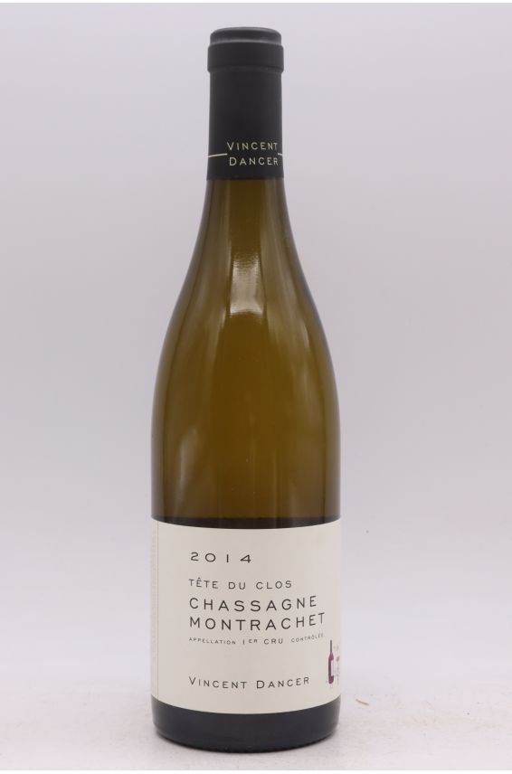 Vincent Dancer Chassagne Montrachet 1er cru Tête du Clos 2014