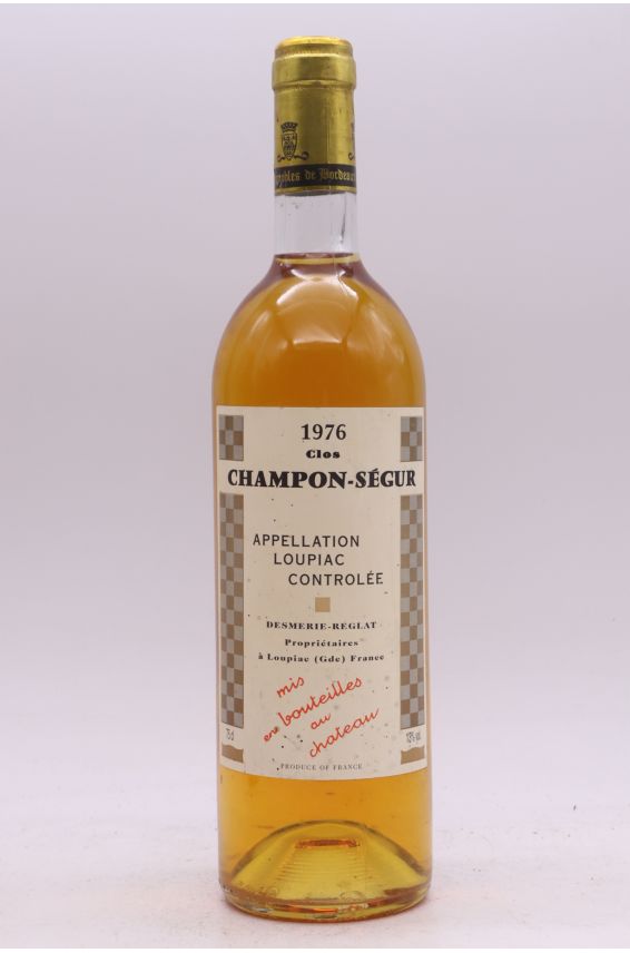 Desmerie Reglat Loupiac Clos Champon Ségur 1976