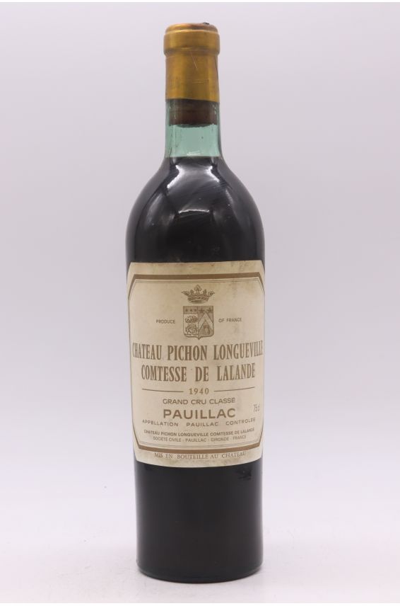 Pichon Longueville Comtesse de Lalande 1940 - PROMO -10% !