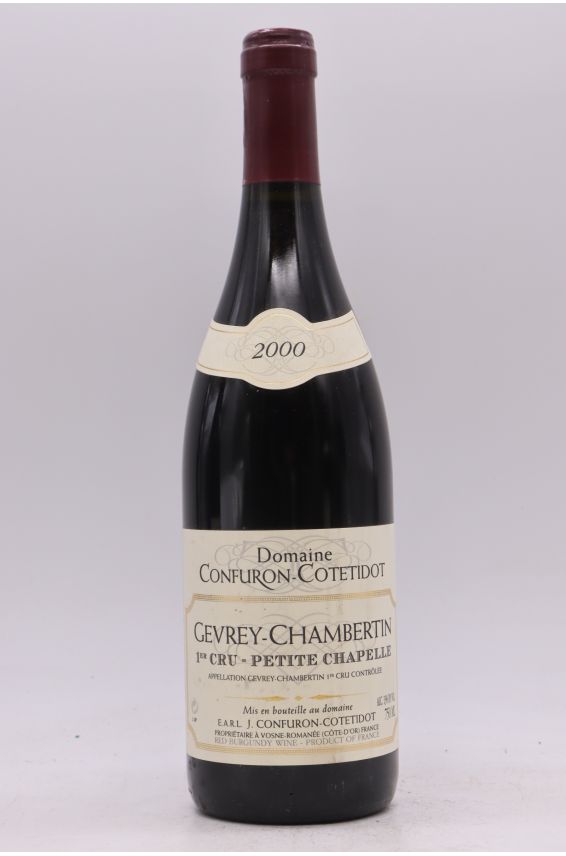 Confuron Cotetidot Gevrey Chambertin 1er cru Petite Chapelle 2000