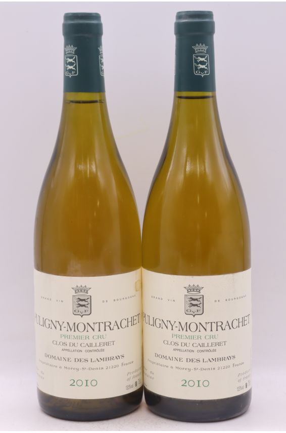 Domaine des Lambrays Puligny Montrachet 1er cru Clos du Cailleret 2010