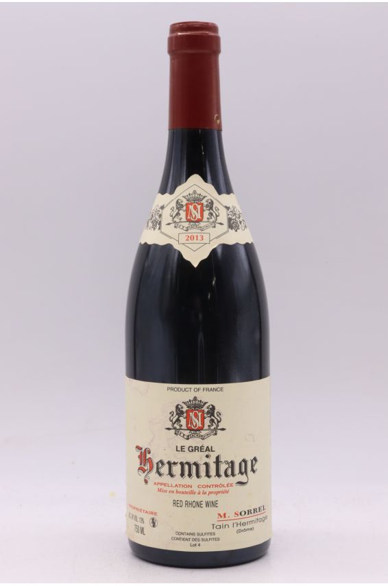 Marc Sorrel Hermitage Le Gréal 2013