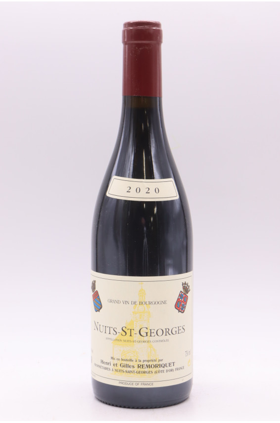 Henri et Gilles Remoriquet Nuits Saint Georges 2020