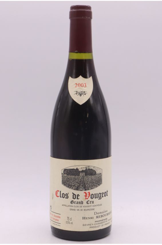 Henri Rebourseau Clos Vougeot 2003