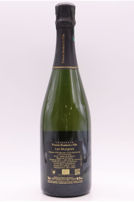 Françis Boulard & Fille Les Murgiers Brut Nature