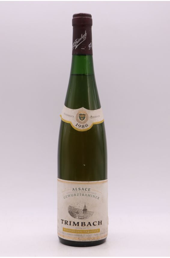 Trimbach Alsace Gewurztraminer Vendanges Tardives 1986