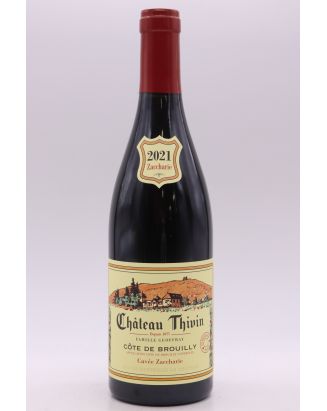Château Thivin Côte de Brouilly Zaccharie 2021
