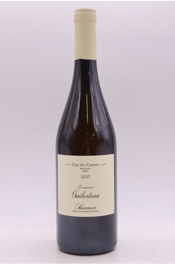 Guiberteau Saumur Clos des Carmes 2010 blanc