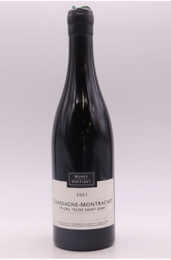 Morey Coffinet Chassagne Montrachet 1er cru Clos Saint Jean 2021 rouge