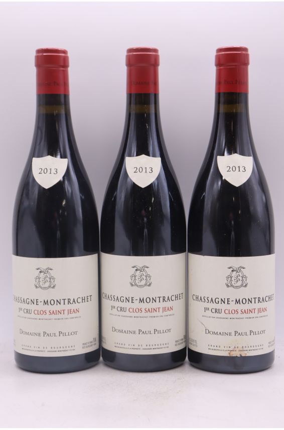 Paul Pillot Chassagne Montrachet 1er cru Clos Saint Jean 2013 rouge