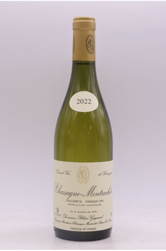 Blain Gagnard Chassagne Montrachet 1er cru Les Caillerets 2022