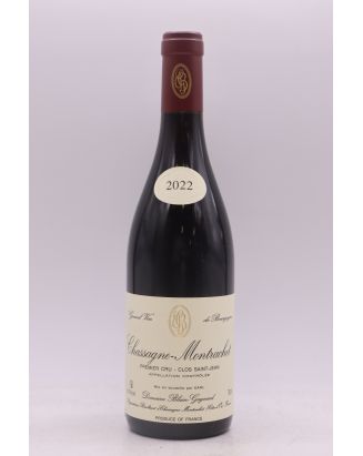 Blain Gagnard Chassagne Montrachet 1er cru Clos Saint Jean 2022 rouge