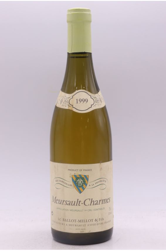 Ballot Millot Meursault 1er cru Charmes 1999