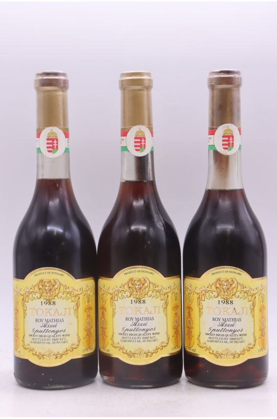 Roy Mathias Tokaji Aszù 5 Puttonyos 1988 50cl