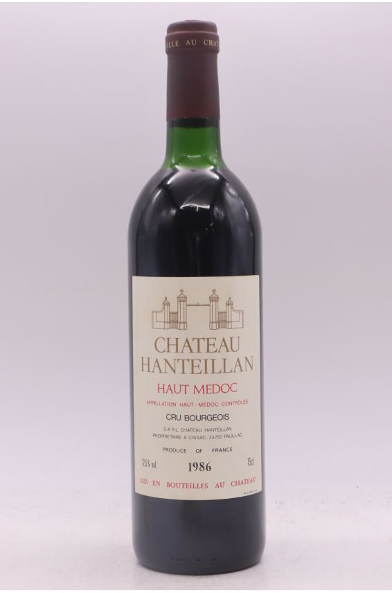 Château Hanteillan cru Bourgeois 1986 - PROMO -5% !