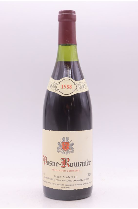 Marc Manière Vosne Romanée 1988