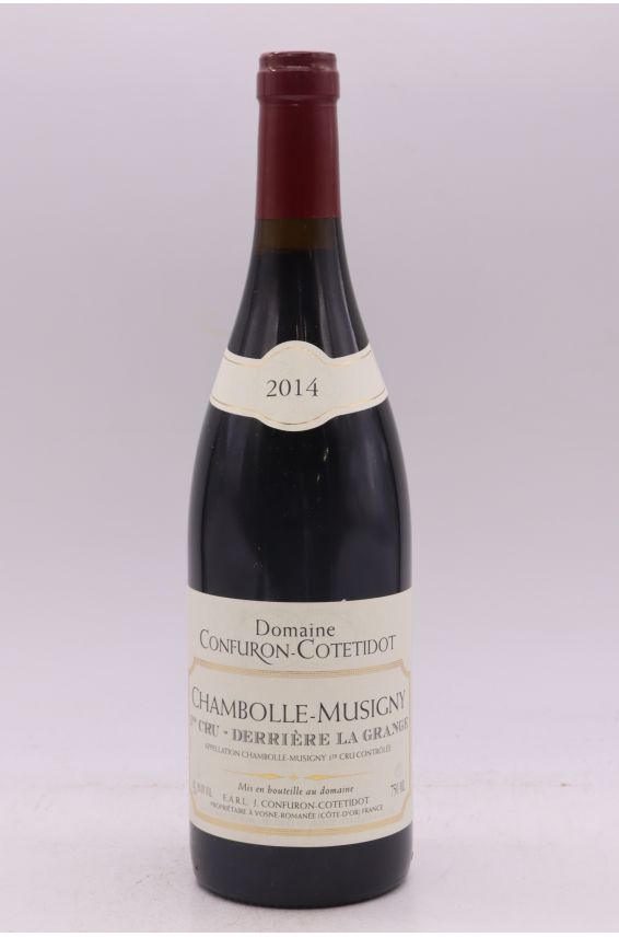 Confuron Cotetidot Chambolle Musigny 1er cru Derrière la Grange 2014