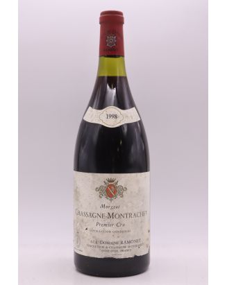 Ramonet Chassagne Montrachet 1er cru Morgeot 1998 Rouge Magnum -5% DISCOUNT !