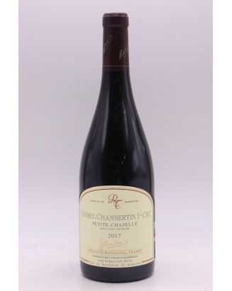 Rossignol Trapet Gevrey Chambertin 1er cru Petite Chapelle 2017