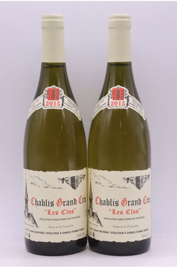 Vincent Dauvissat Chablis Grand cru Les Clos 2015