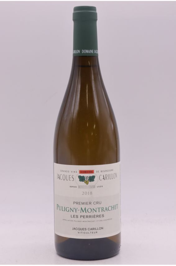 Jacques Carillon Puligny Montrachet 1er cru Les Perrières 2018