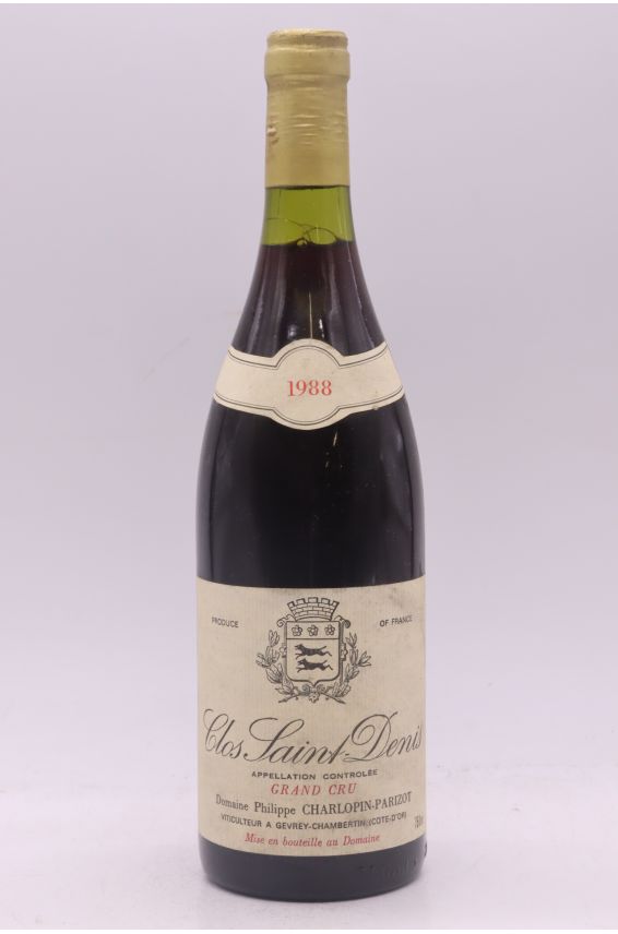 Philippe Charlopin Parizot Clos Saint Denis 1988