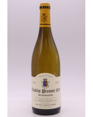 Jean Paul Droin Chablis 1er cru Montmains 2022