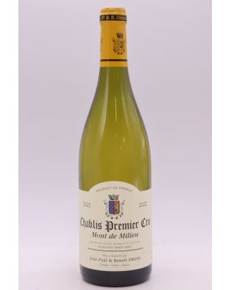 Jean Paul Droin Chablis 1er cru Mont du Milieu 2022