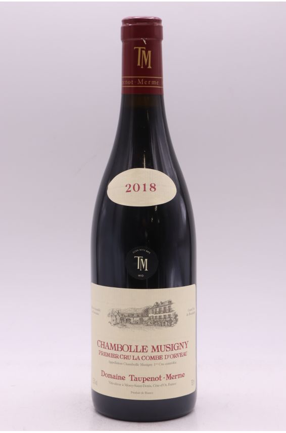 Taupenot Merme Chambolle Musigny 1er cru La Combe D'Orveau 2018