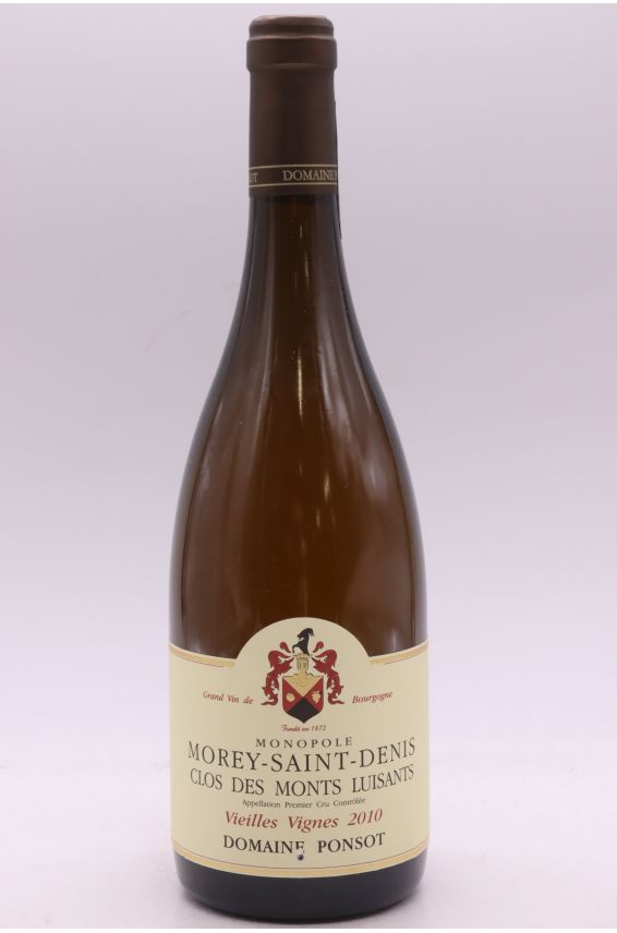 Ponsot Morey Saint Denis 1er cru Clos des Monts Luisants Vieilles Vignes 2010 Blanc