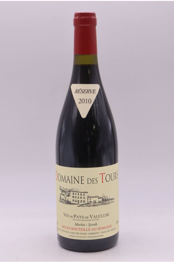 Domaine des Tours Merlot Syrah 2010