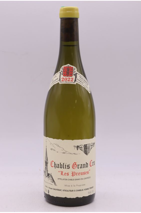 Vincent Dauvissat Chablis Grand cru Les Preuses 2022