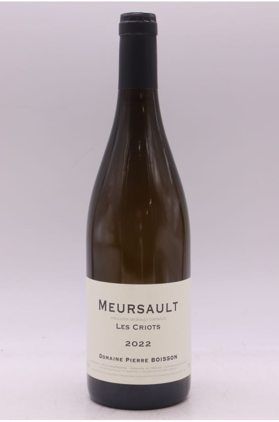 Pierre Boisson Meursault Les Criots 2022