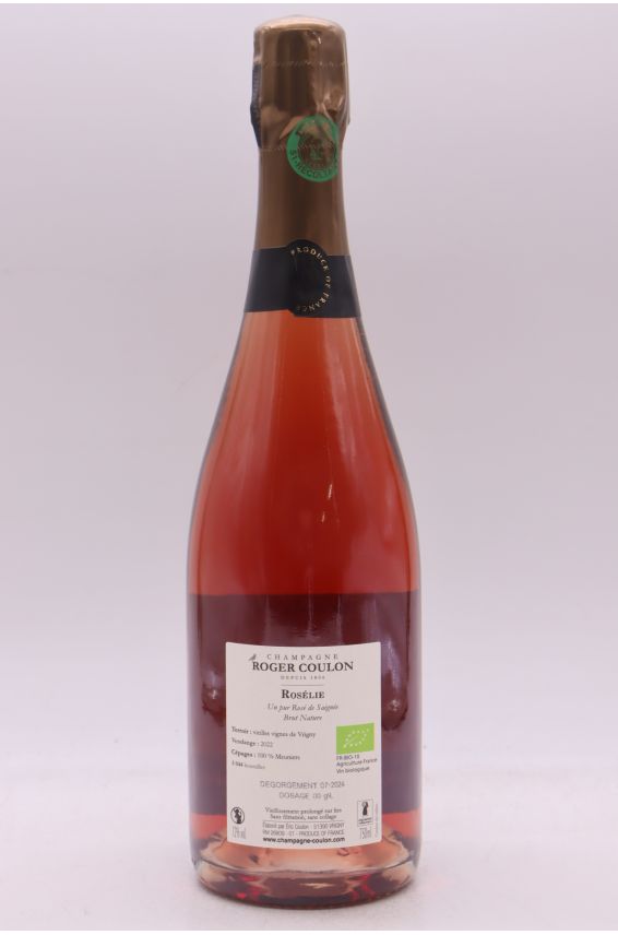 Roger Coulon Rosélie Rosé de Saignée Brut Nature