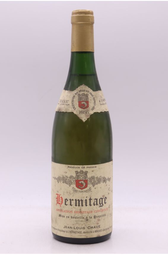 Jean Louis Chave Hermitage 1986 blanc