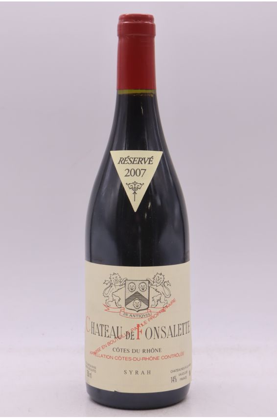 Fonsalette Syrah 2007