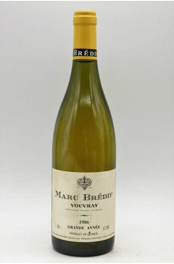 Marc Brédif Vouvray Grande Année 1986